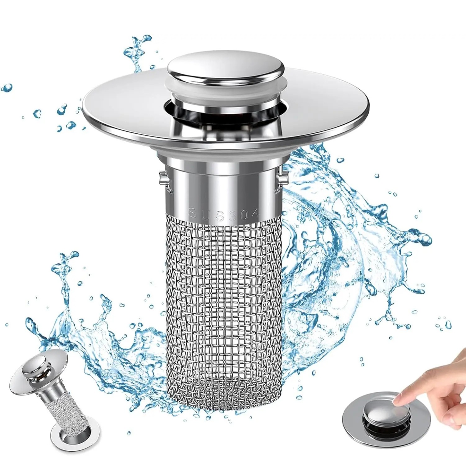 16339 Bathroom Sink Drain Strainer - Image 1