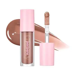 Peripera Ink Glasting Lip Gloss, Non-Sticky, Gloss Shine, 4XL Wand for Easy Application, Korean Lip Gloss, Fuller Looking Lips, Buttery Soft, Long Lasting Lip (002 EDGE NUDE)