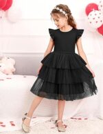 Arshiner Toddler Tutu Dress Girls Fluffy Tiered Summer Dresses Cute Party Tulle Sundress for Kids 2-7Y - Image 2