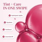 Peripera Ink Peel Off Lip Stain - Long Lasting, Transfer-Proof, Waterproof Korean Lip Tint with Color-Changing Peel-Off Formula (01 BLACK CHERRY) - Image 4