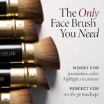 LAURA GELLER NEW YORK Retractable Black Kabuki Brush for Liquid, Cream and Powder Face Makeup With Aluminum Handle - Image 3