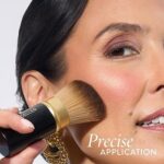 LAURA GELLER NEW YORK Retractable Black Kabuki Brush for Liquid, Cream and Powder Face Makeup With Aluminum Handle - Image 4